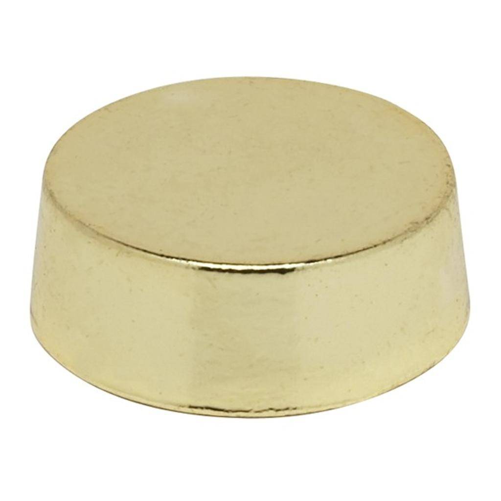 1/8 IP Polished Brass Plain Knob 1