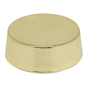 1/8 IP Polished Brass Plain Knob 1