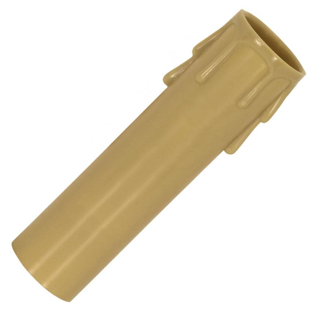 2" Antique Gold Plastic Drip Candle Cover 1