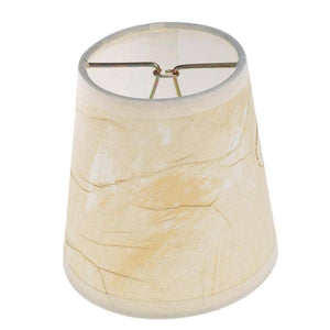 4" Beige Parchment Round Clip On Shade 1