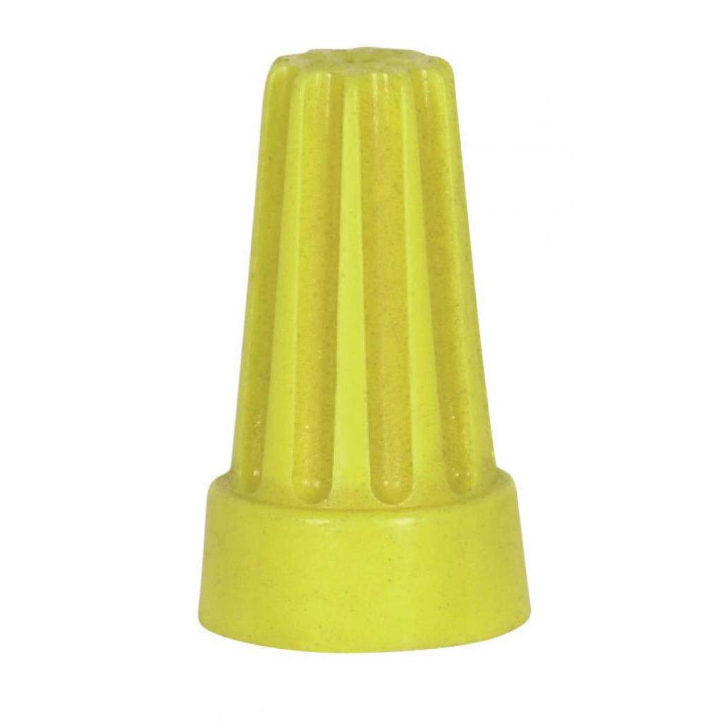 600 volt Yellow Wire Connector with Spring Inserts 1
