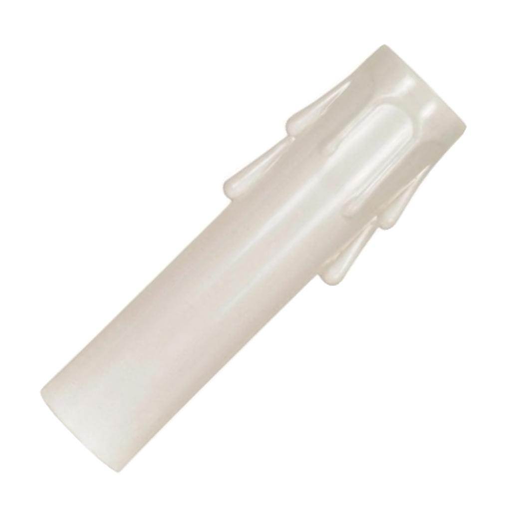 3" White Plastic Drip Candle Cover Candelabra Base 1