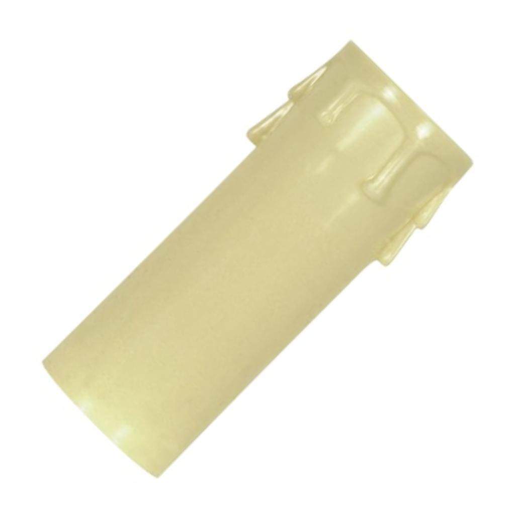2" Ivory Drip Plastic Candle Cover Edison Base 1