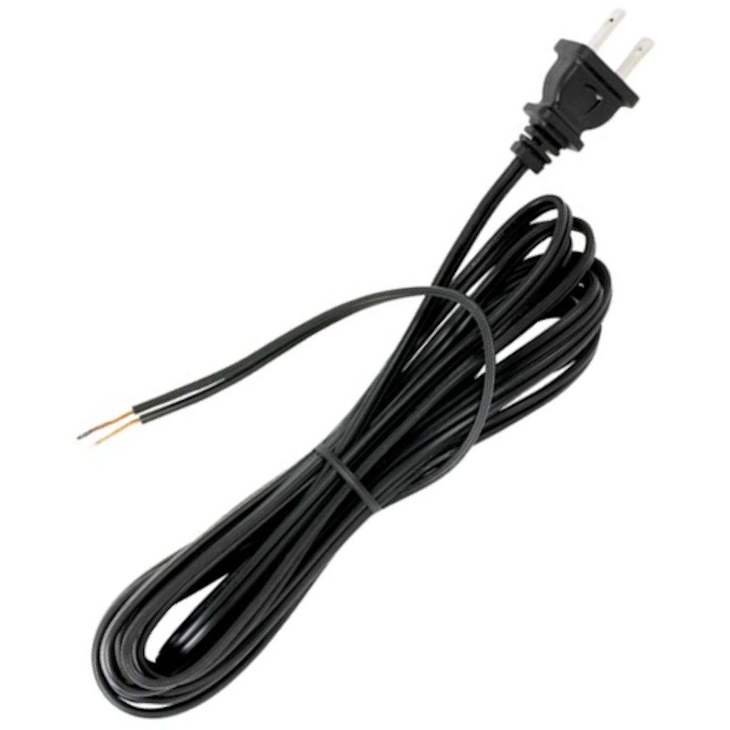 15' Black Molded Plug Cord 1