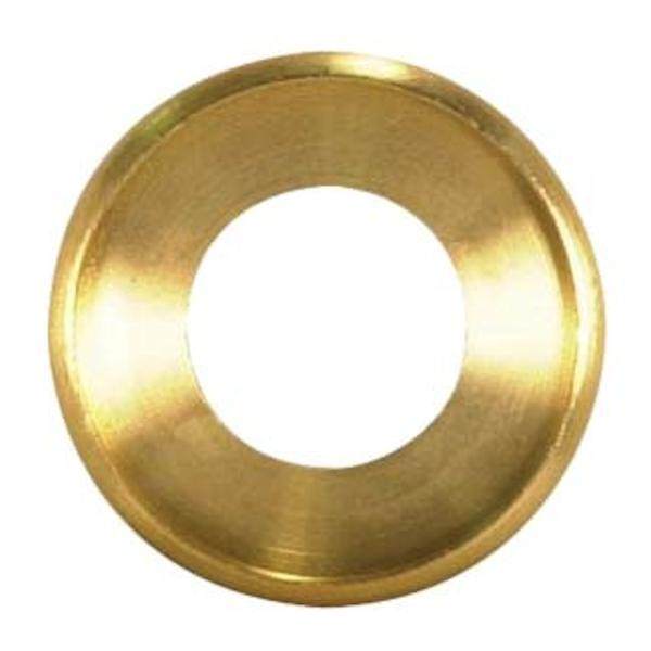 1/4 IP Slip Unfinished Turned Brass Check Ring 1
