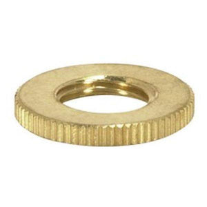 1/8 IP Brass Round Knurled Locknut 1
