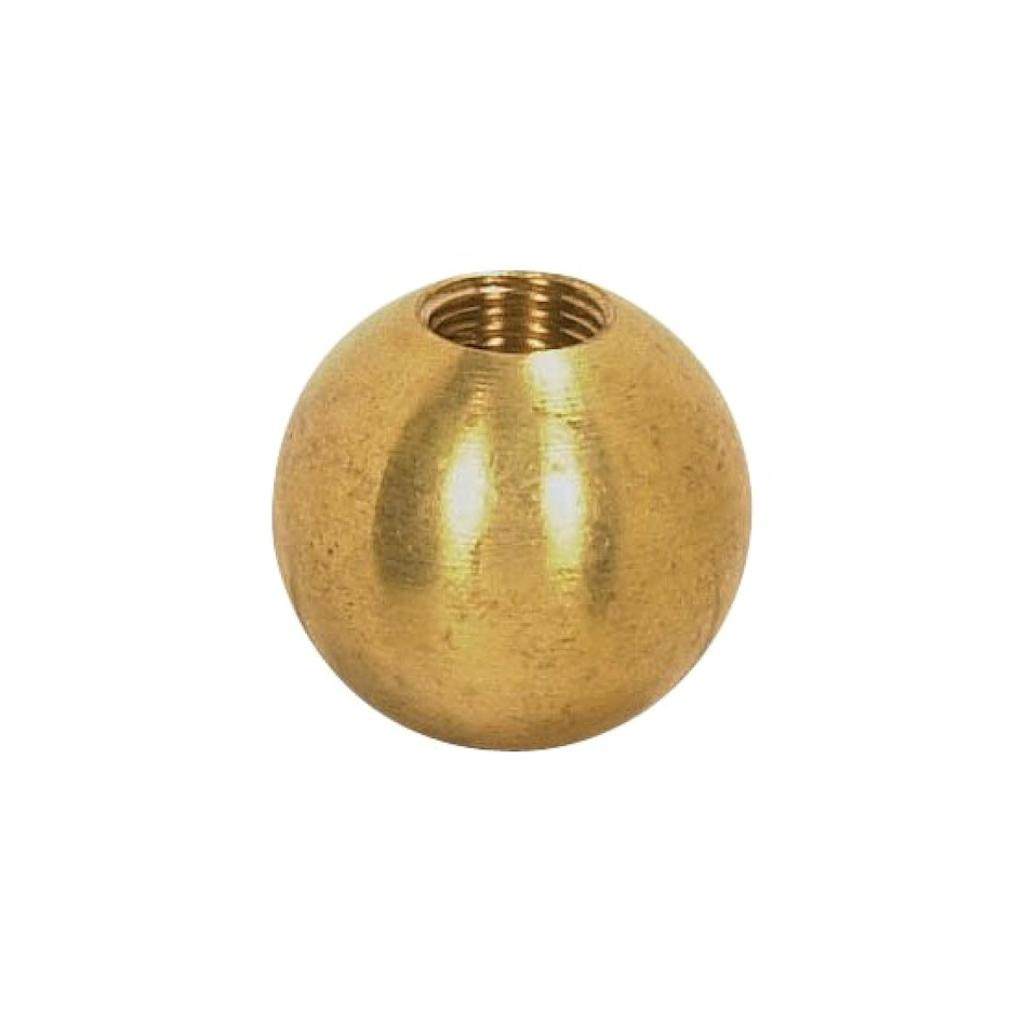 1"  1/8 IP Tap Unfinished Brass Ball 1