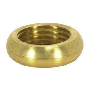 1/8 IP Brass Round Beaded Locknut 1
