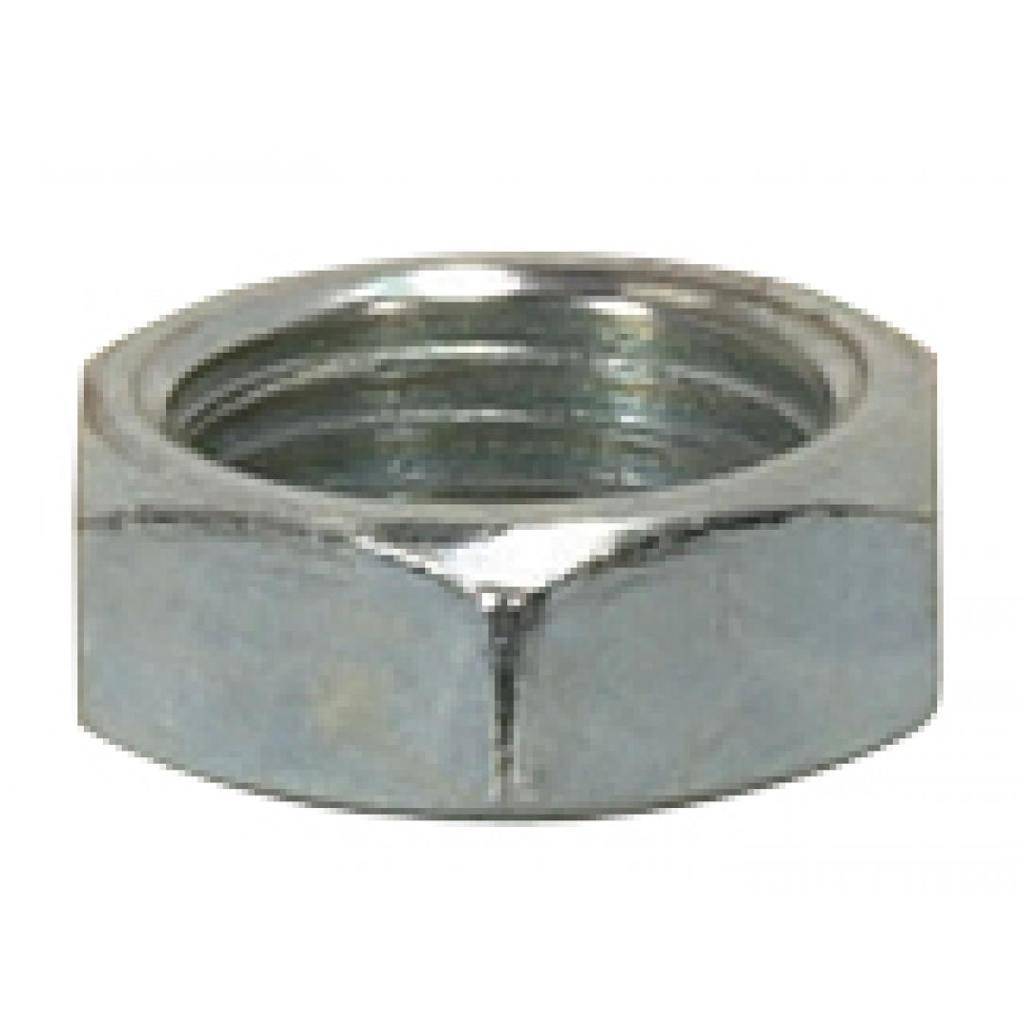 0.5" 1/8 IP Zinc Plated Silver Locknut 1