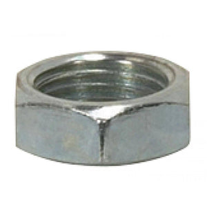 0.5" 1/8 IP Zinc Plated Silver Locknut 1