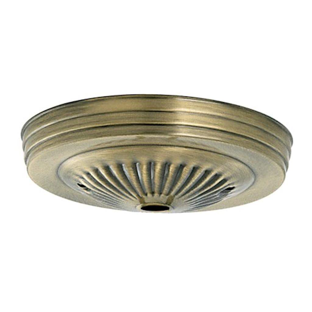 Antique Brass Ribbed Canopy 1