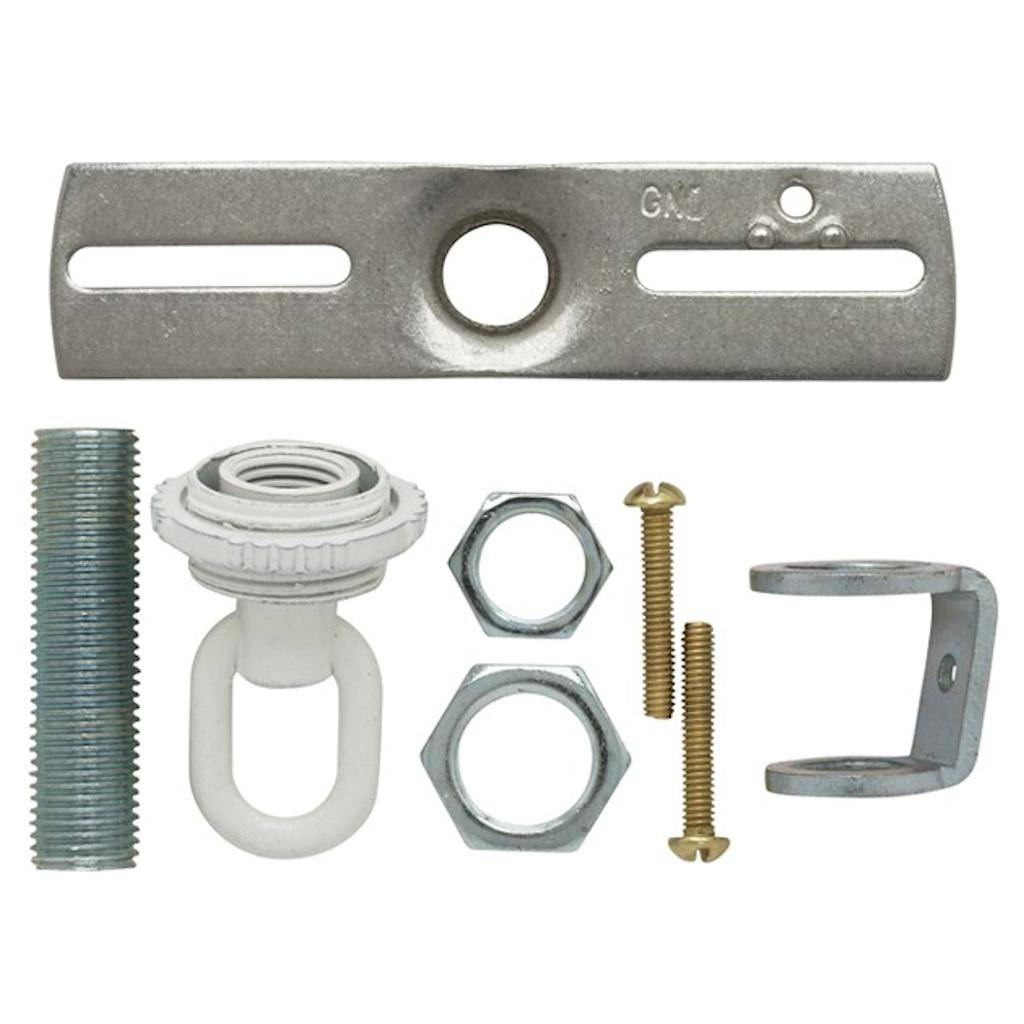 White Screw Collar Loop Parts Bag 1