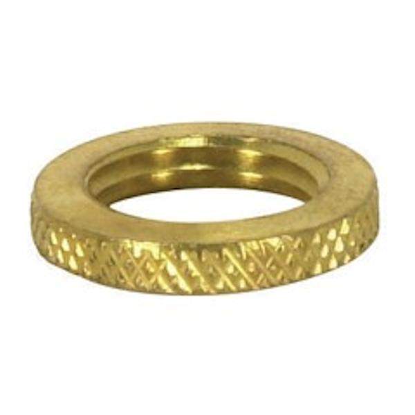 1/8 IP Brass Round Knurled Locknuts 1