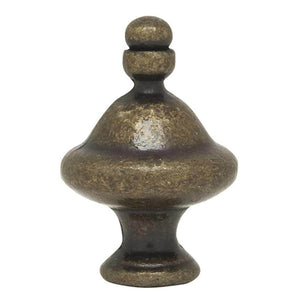 1.5" Antique Brass Pyramid Finial 1