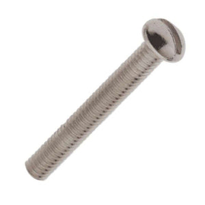 1.25" 8/32 Zinc Plated Steel Round Head Slotted Machine Screws 1