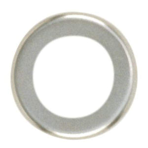 1/4 IP Slip Nickel Plated Curled Edge Steel Check Ring 1
