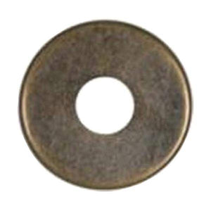 1/8 IP Slip Antique Brass Curled Edge Steel Check Ring 1
