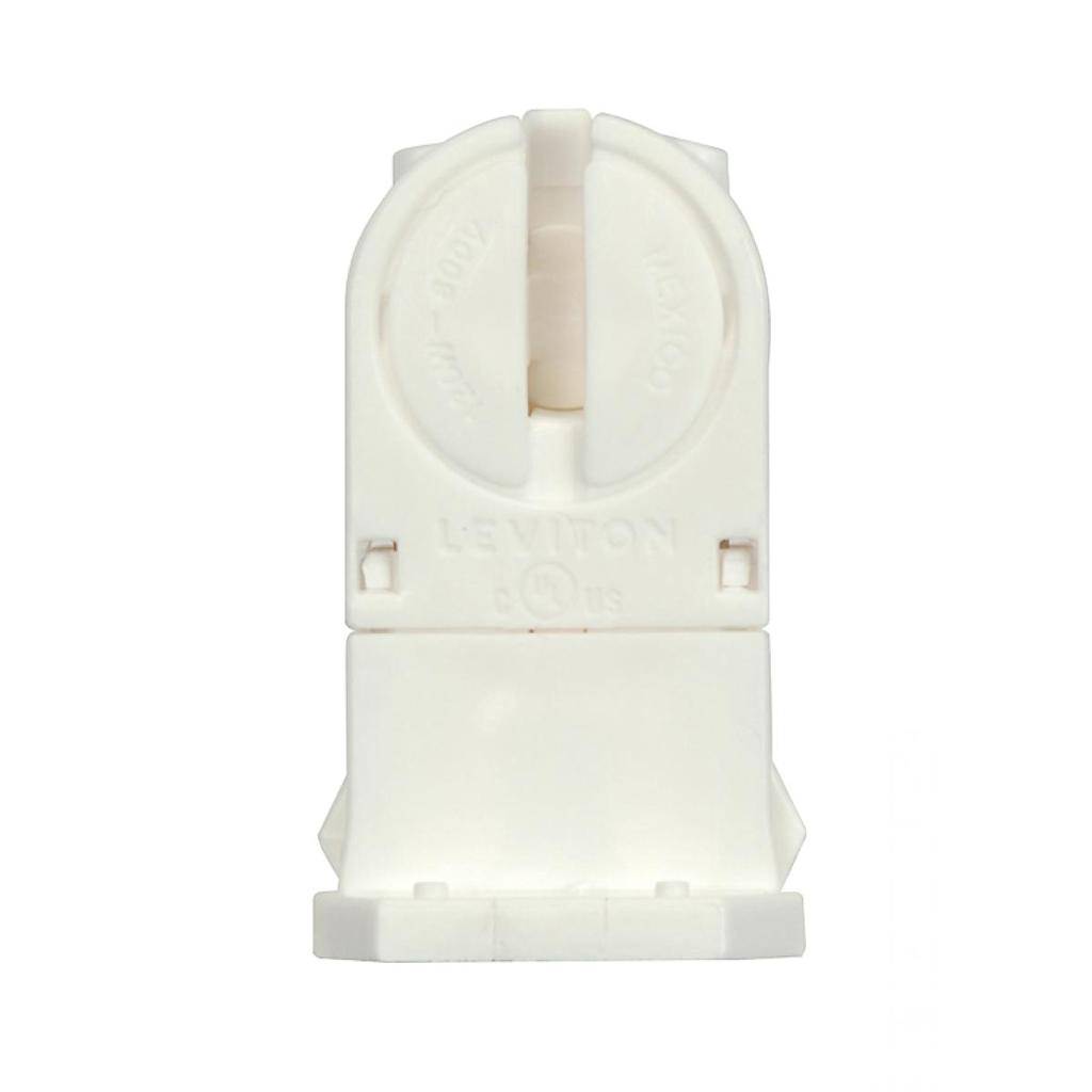 White T5 Miniature Bi-Pin Rotary Locking Lampholder 1