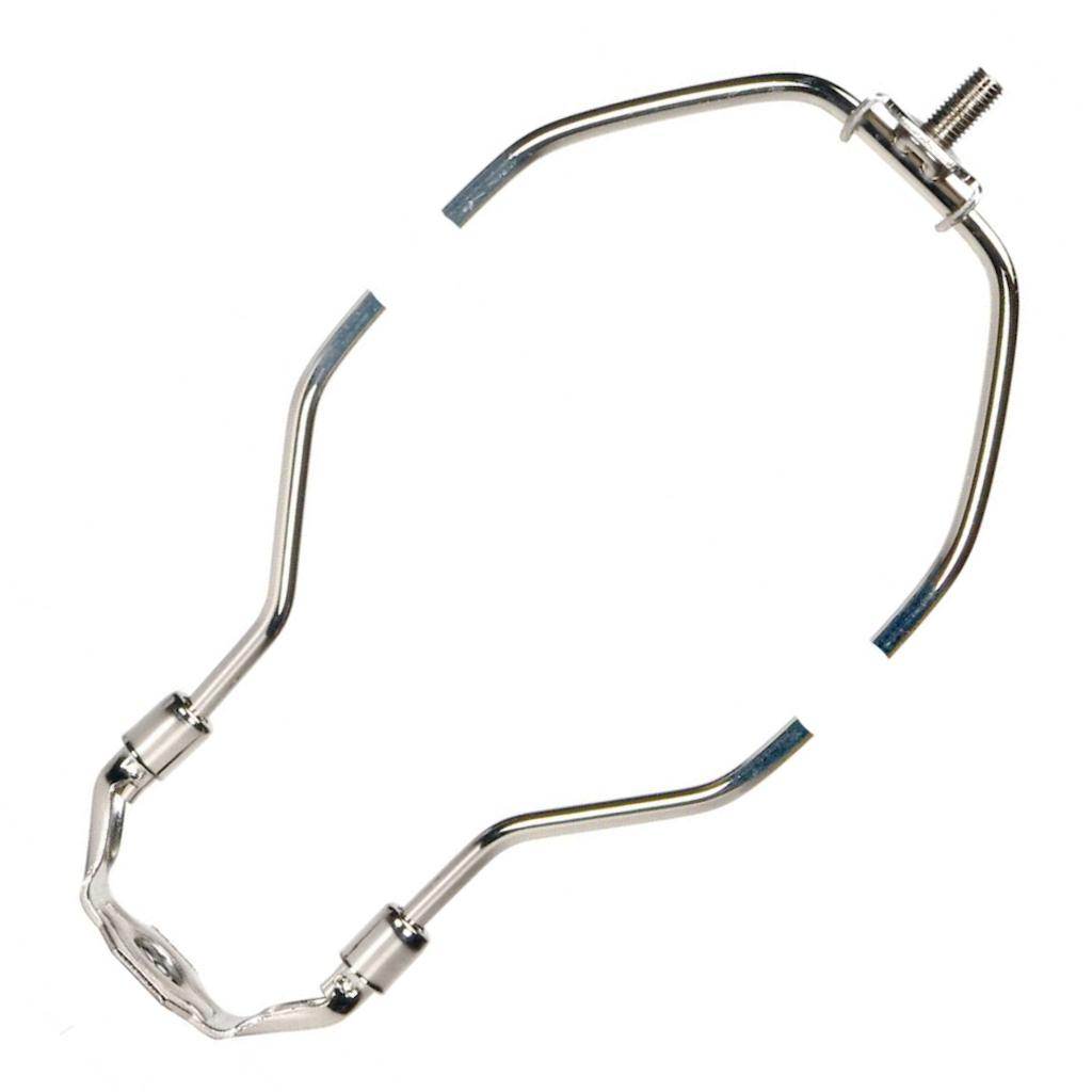 12.5" 1/4-27 Thread Polished Nickel Steel Heavy Duty Harp 1