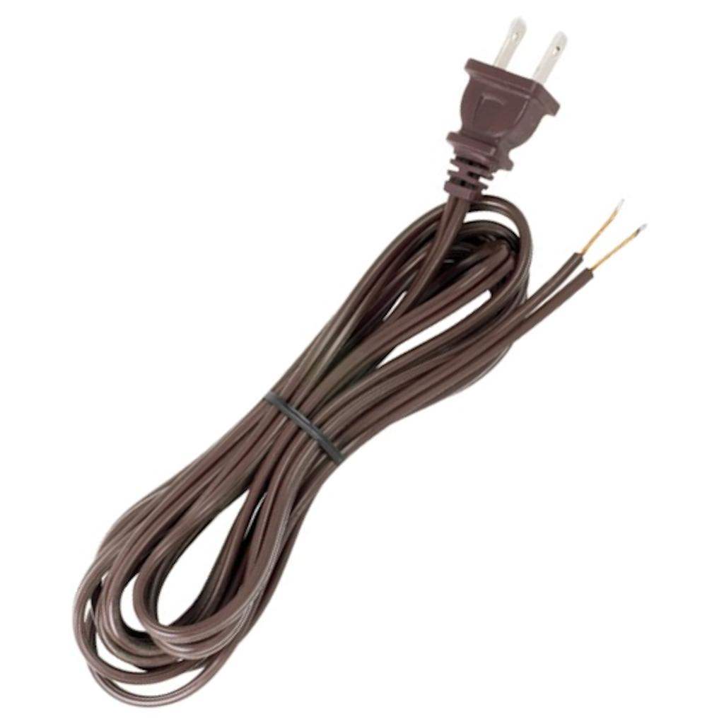9' Brown Molded Plug Cord 1