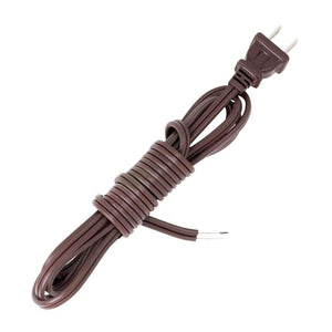8' Molded Plug Full Tinned Brown Cord Set 1