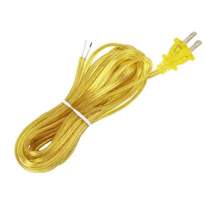 8' Clear Gold Molded Plug Cord 1