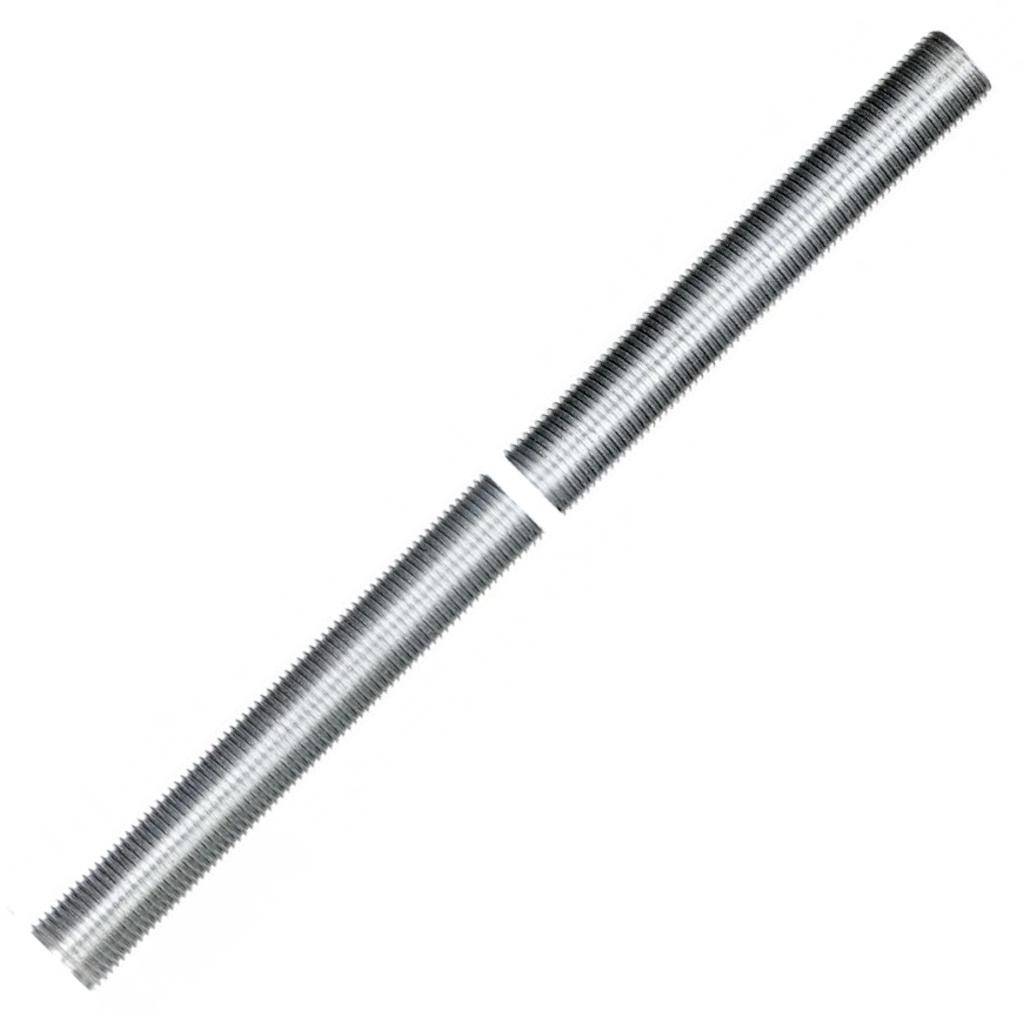 16" 1/8 IP Zinc Plated Silver Steel Nipple 1