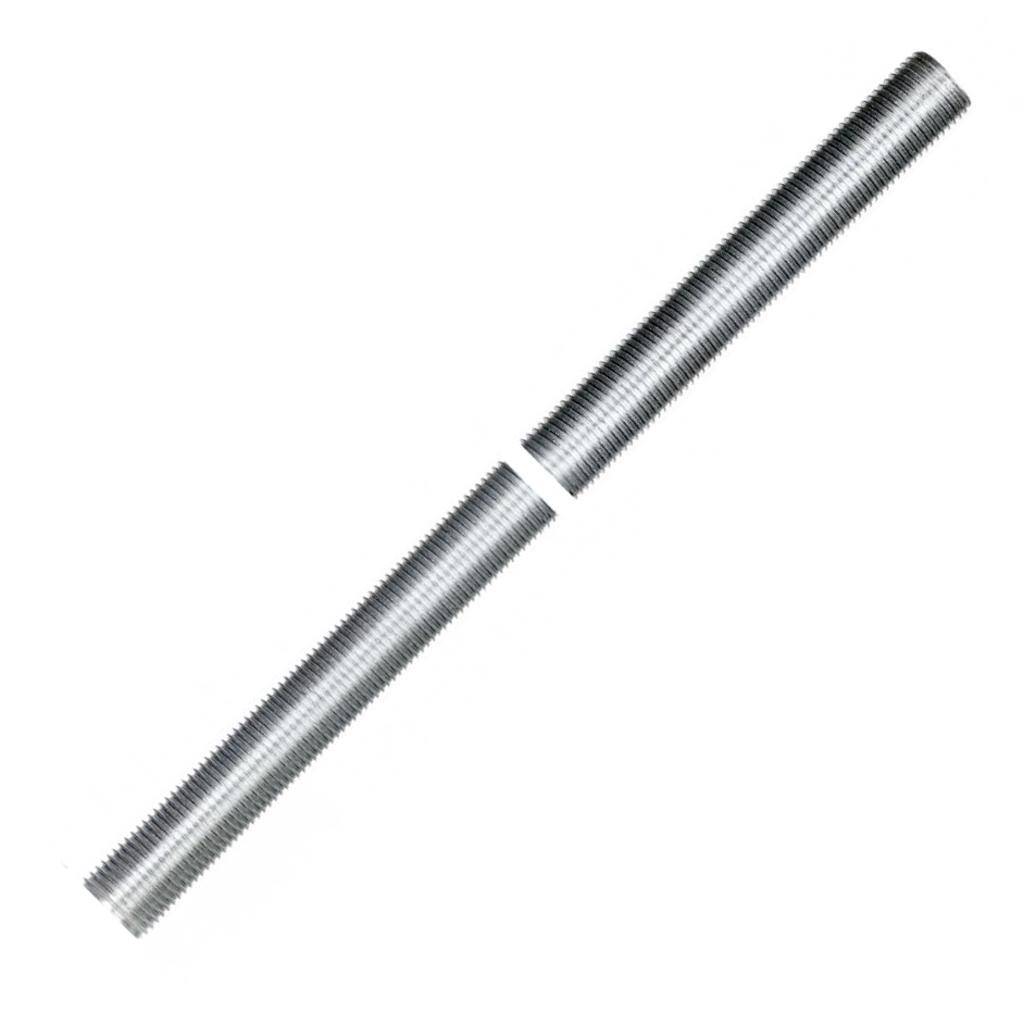18" 1/8 IP Zinc Plated Silver Steel Nipple 1