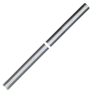 48" 1/8 IP Zinc Plated Silver Steel Nipple 1