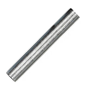 4.8" 1/4 IP Zinc Plated Silver Steel Nipple 1