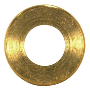 1/4 IP Slip Burnished and Lacquered Turned Brass Check Ring 1