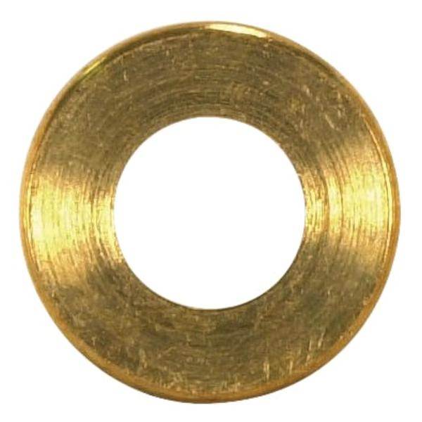 1/4 IP Slip Burnished and Lacquered Turned Brass Check Ring 1