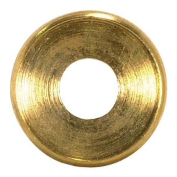 1/8 IP Slip Burnished and Lacquered Turned Brass Check Ring 1