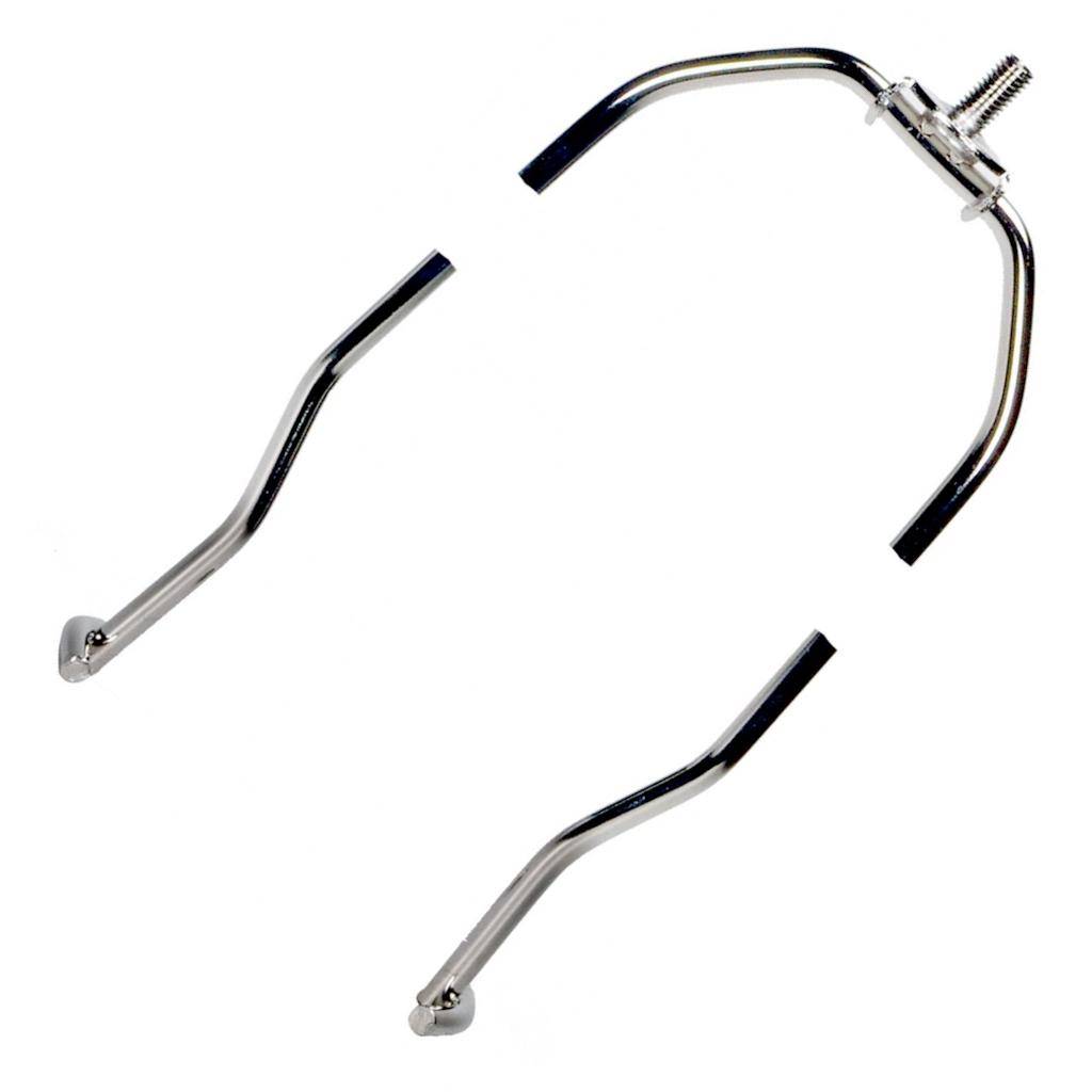 8" Heavy Duty Polished Nickel Steel Lamp Harp 1