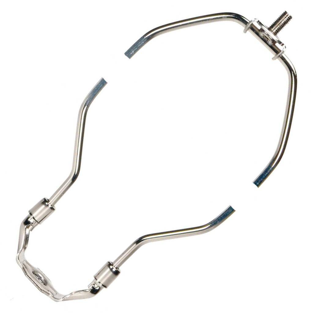 13.5" Heavy Duty Polished Nickel Steel Lamp Harp 1
