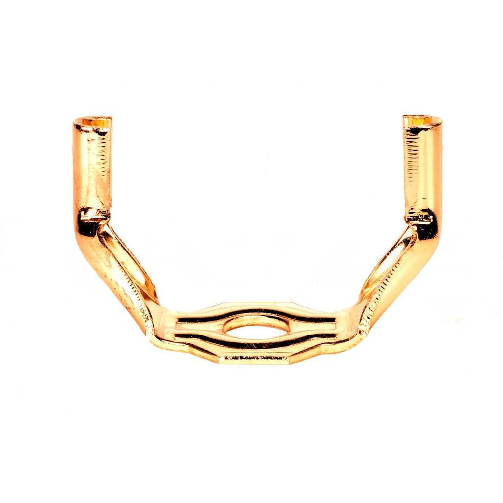 2.8" Brass Plated Light Duty Saddle 1