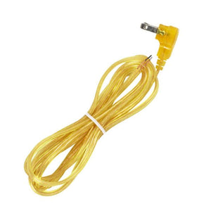 8' Clear Gold Flat Molded Plug Cord 1