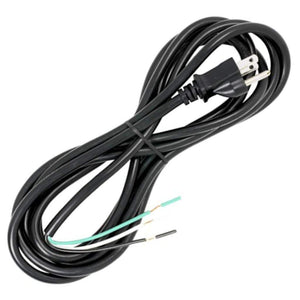 6' Black Heavy Duty 3 Prong Molded Plug Cord 1