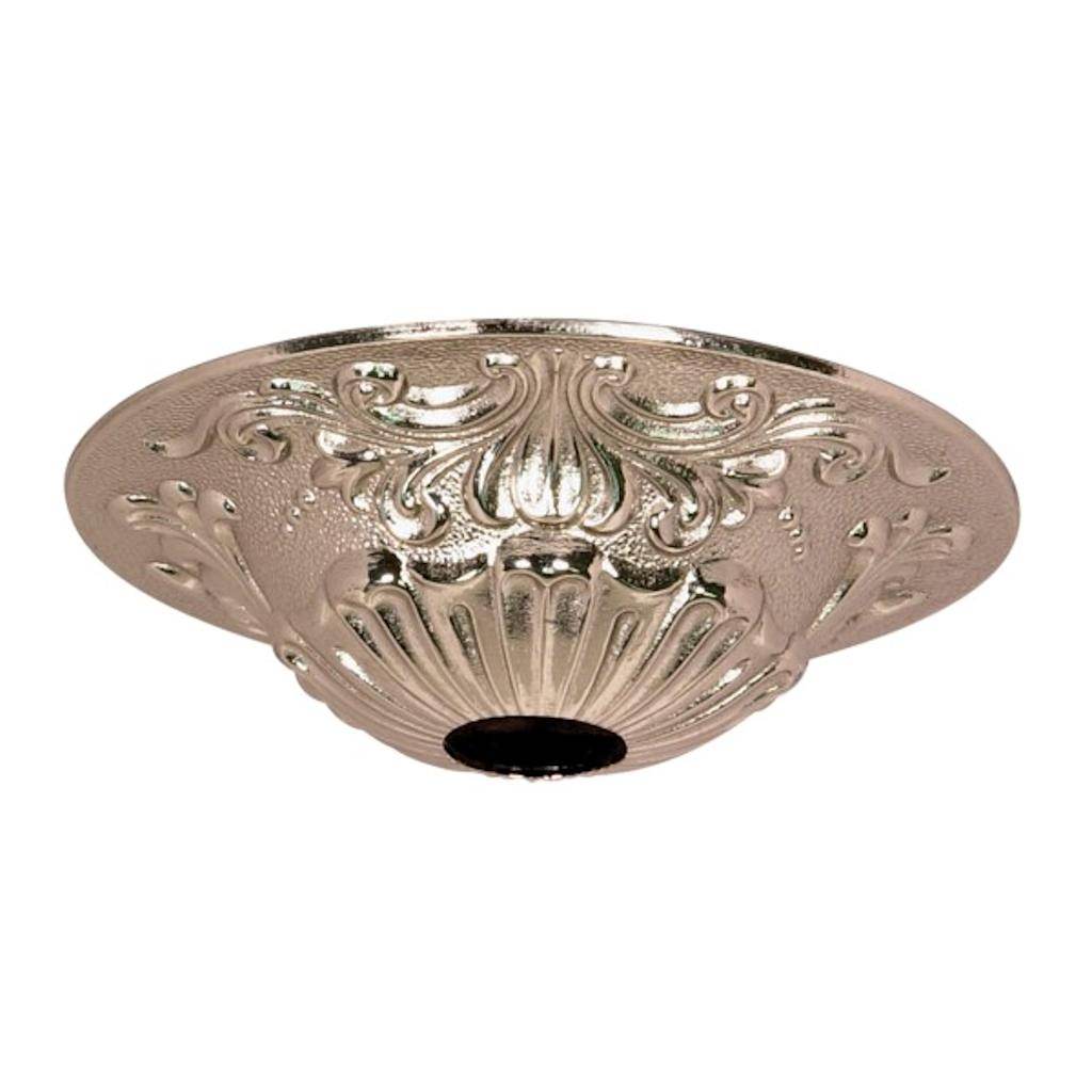 Polished Nickel Patterned Canopy 1