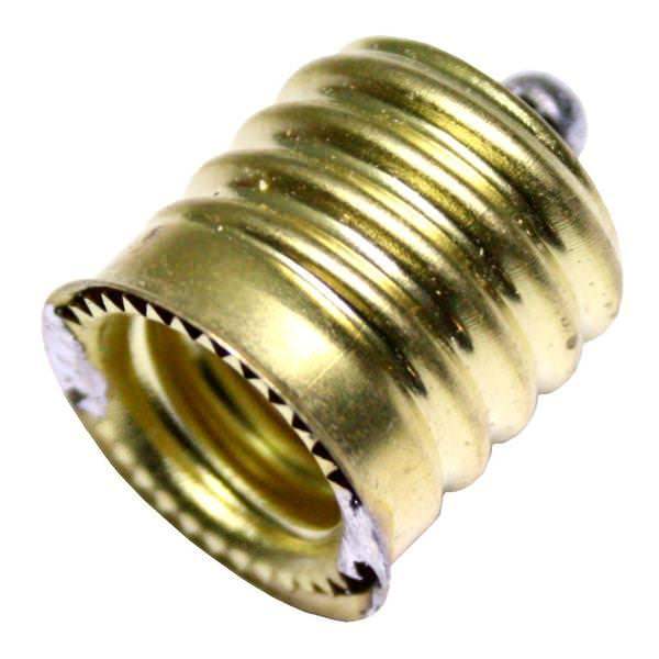 75 watt 120 Gold European (E14) To Candelabra (E12) Reducer 1