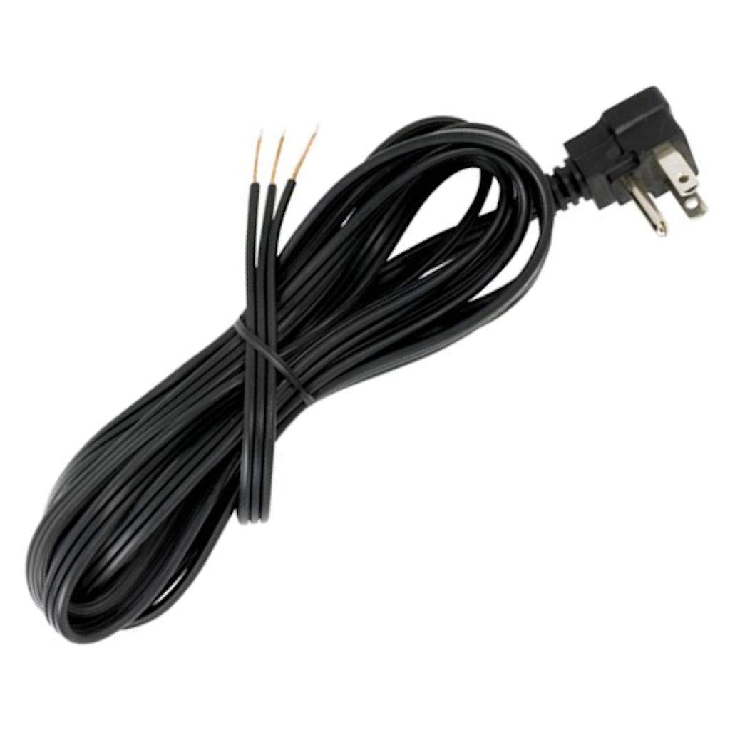 10' Black Flat Molded Plug Cord 1