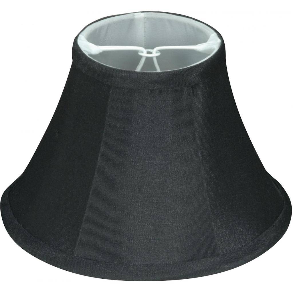 6" Black Linen Clip On Shade 1