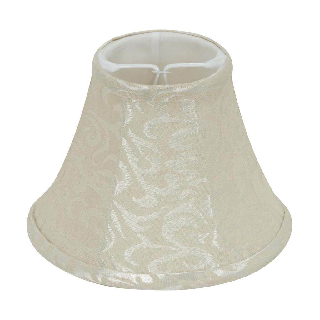 4.5" Cream Linen Clip On Shade 1