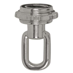 1/4 IP Brushed Nickel Matching Screw Collar Loop with Ring 1