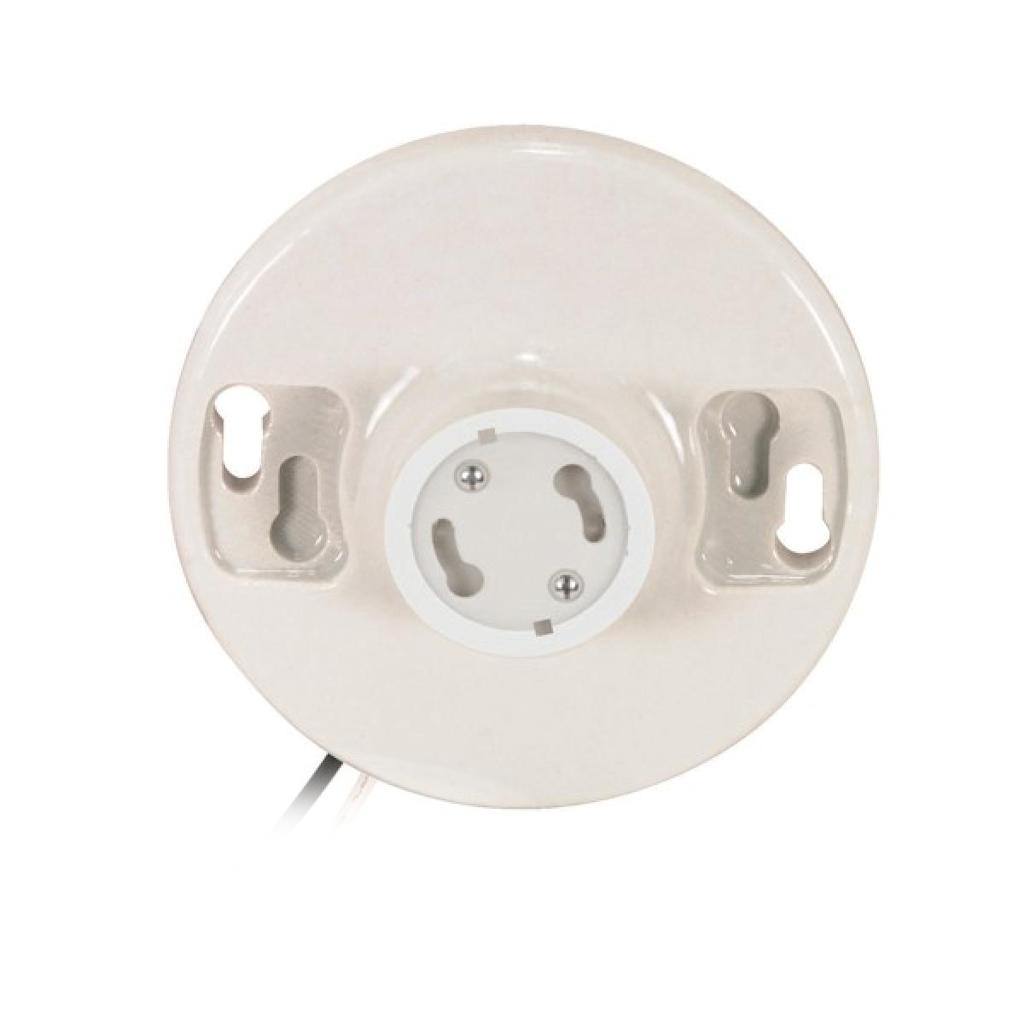 4.4" Keyless GU24 base - Porcelain White Ceiling Receptacle 1