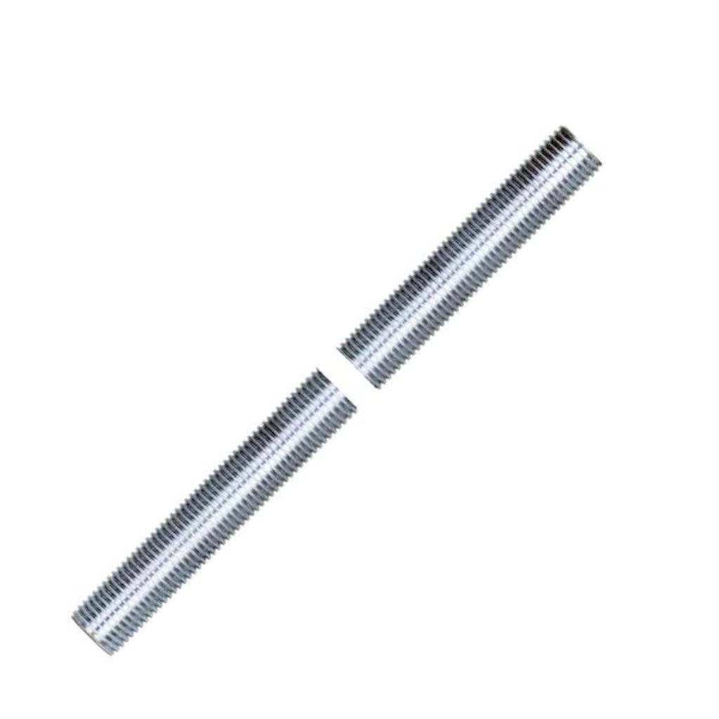 50" 1/4 IP Zinc Plated Silver Steel Nipple 1