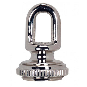1.8" 1/4 IP Polished Nickel Brass Screw Collar Loop 1