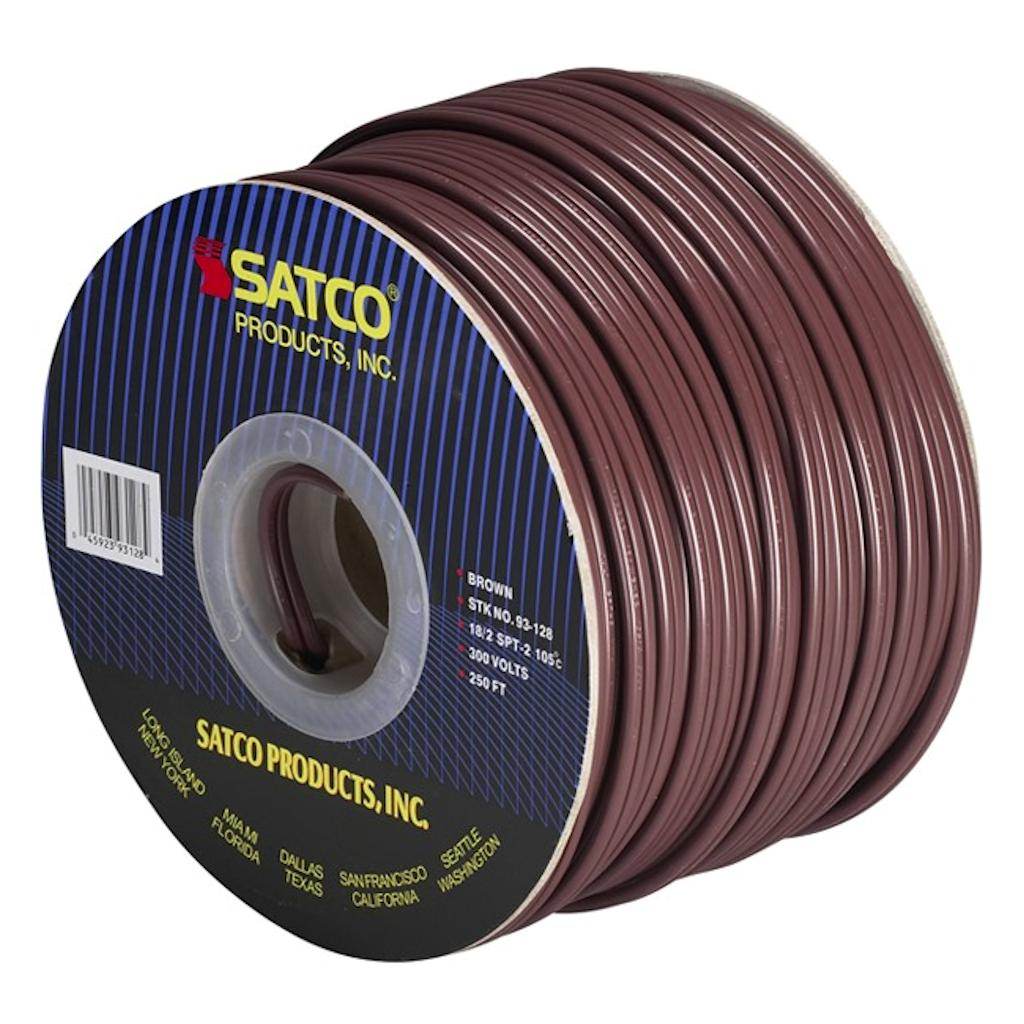 250' Brown 18/2 SPT-2 Wire Spool 1