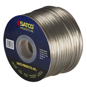 250' Clear Silver 18/2 SPT-2 Wire Spool 1