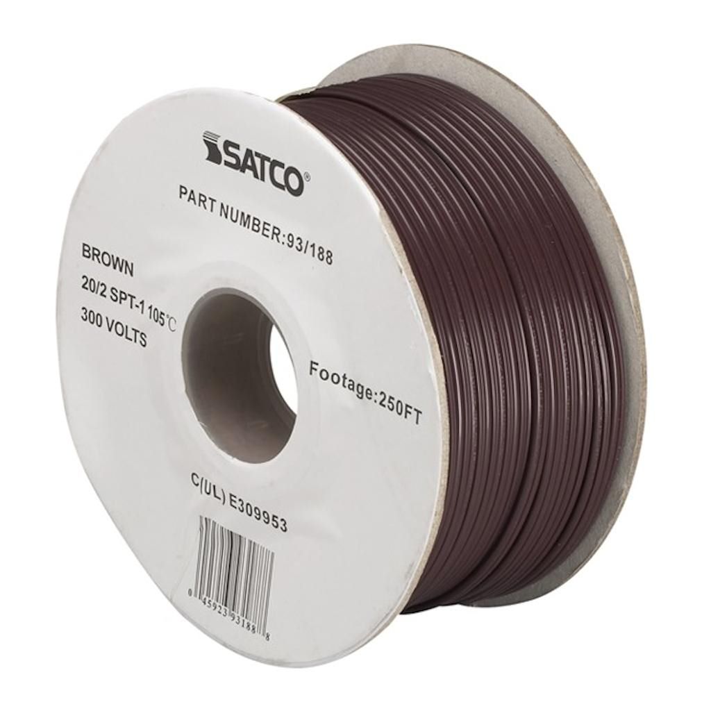 250' Brown 20/2 PLT Wire Spool 1